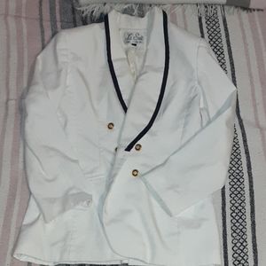 Vintage off white blazer with shoulder pads